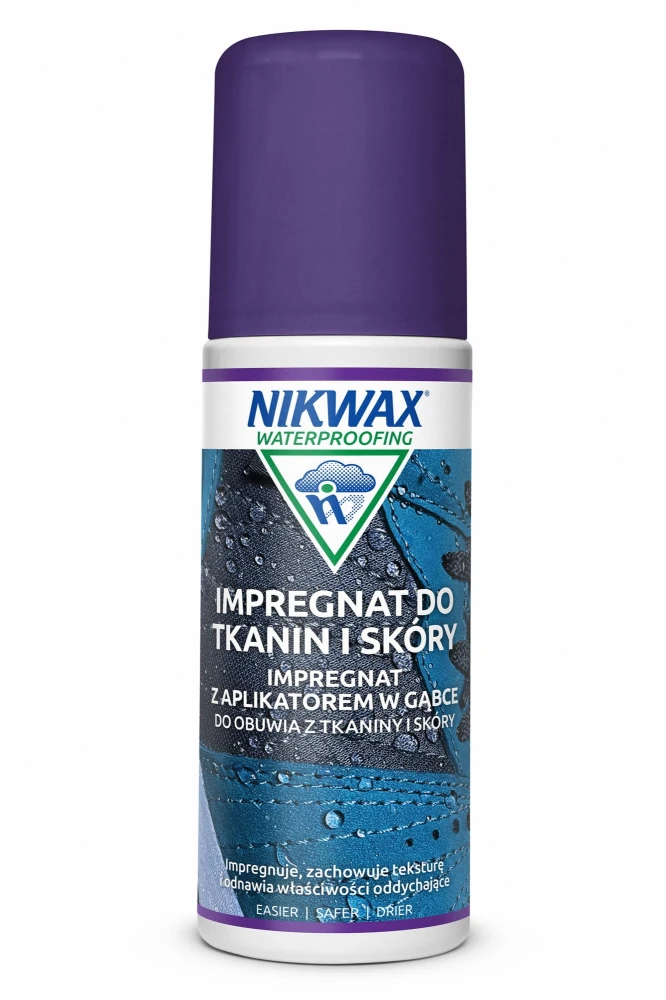 Impregnat do butów z tkaniny i skóry Nikwax 125 ml gąbka