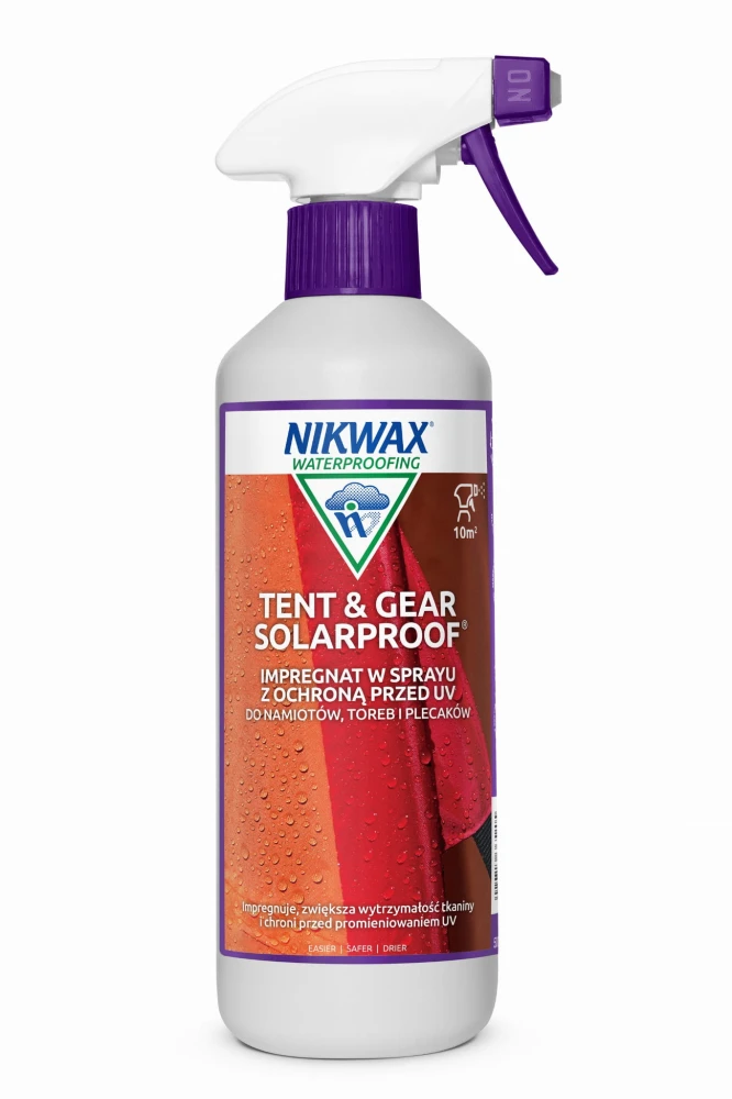 Impregnat do namiotów i sprzętu z ochroną UV Nikwax Tent and Gear SolarProof 500 ml atomizer