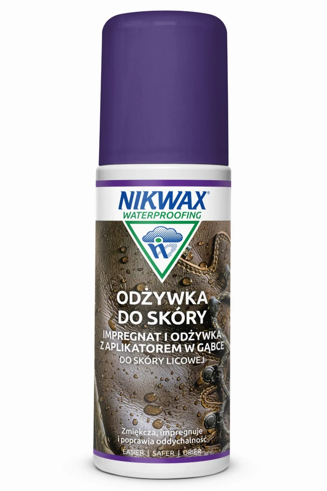 Impregnat odżywka do skóry licowej Nikwax 125ml gąbka