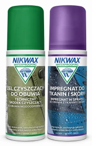 Zestaw do czyszczenia i impregnacji obuwia z tkanin i skóry Nikwax 2 x 125 ml